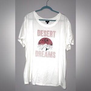 NWOT Torrid Soft Cream Desert Dreams Tee